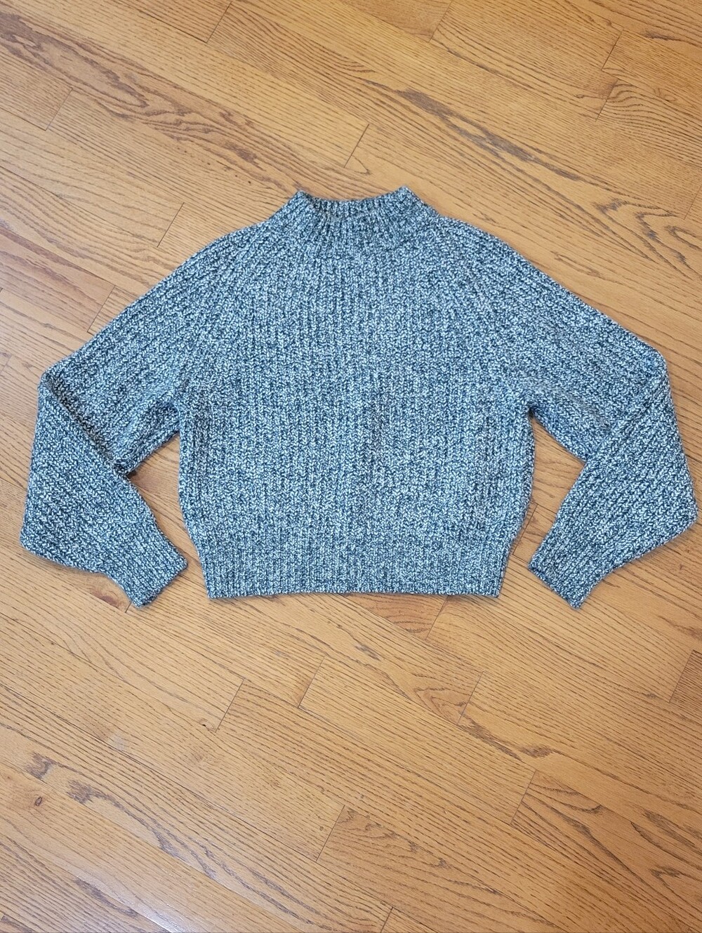 Chunky Knit Mock Neck Sweater | Green